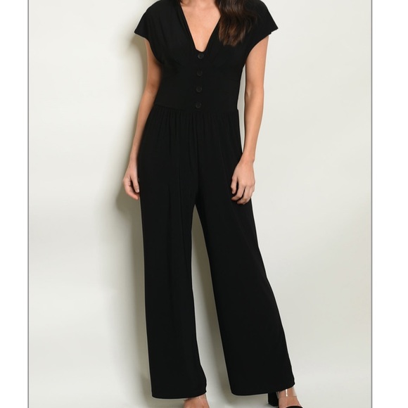 ❤️LAST S NEW Black Stretch Jumpsuit - Picture 2 of 6